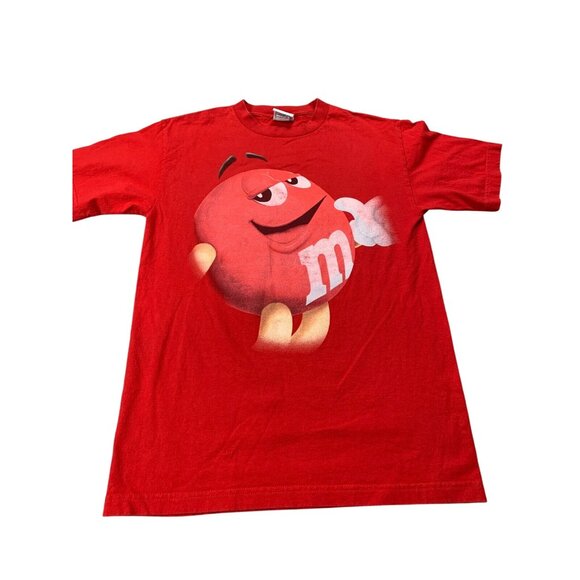 M & M Other - Vintage M&M’s T-Shirt Men Medium Red Candy Character Graphic Tee Funny Y2K